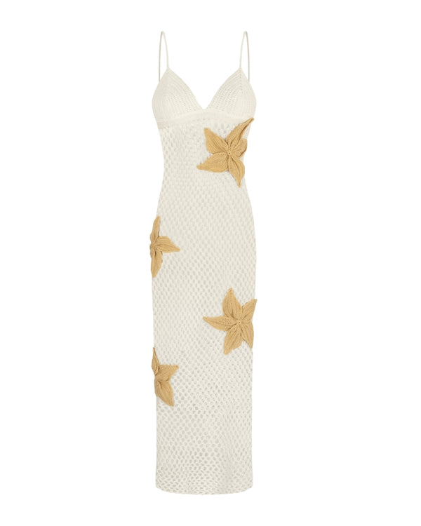 MAXI FLORA CROCHET VESTIDO